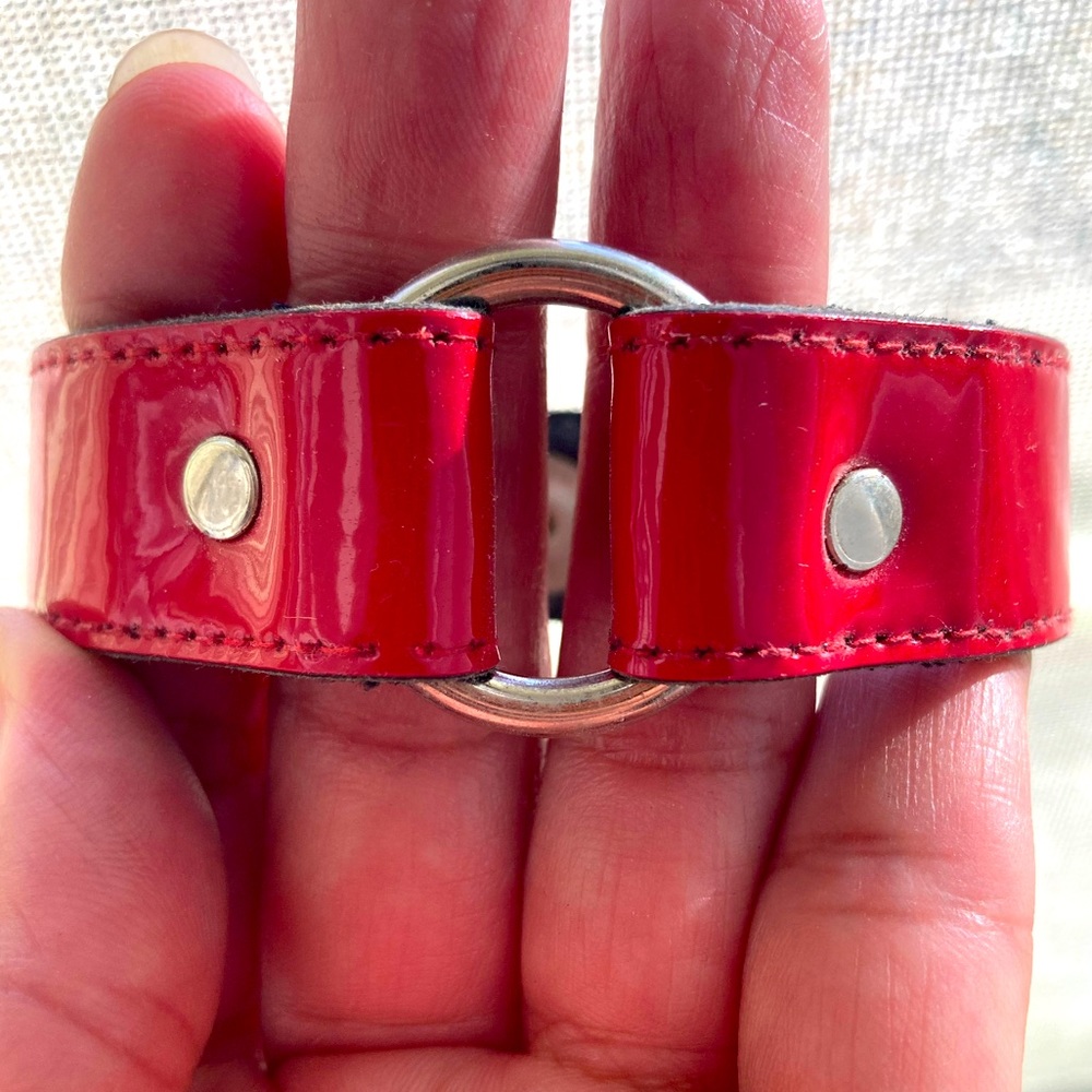 2 for $15 Red shiny punk bracelet